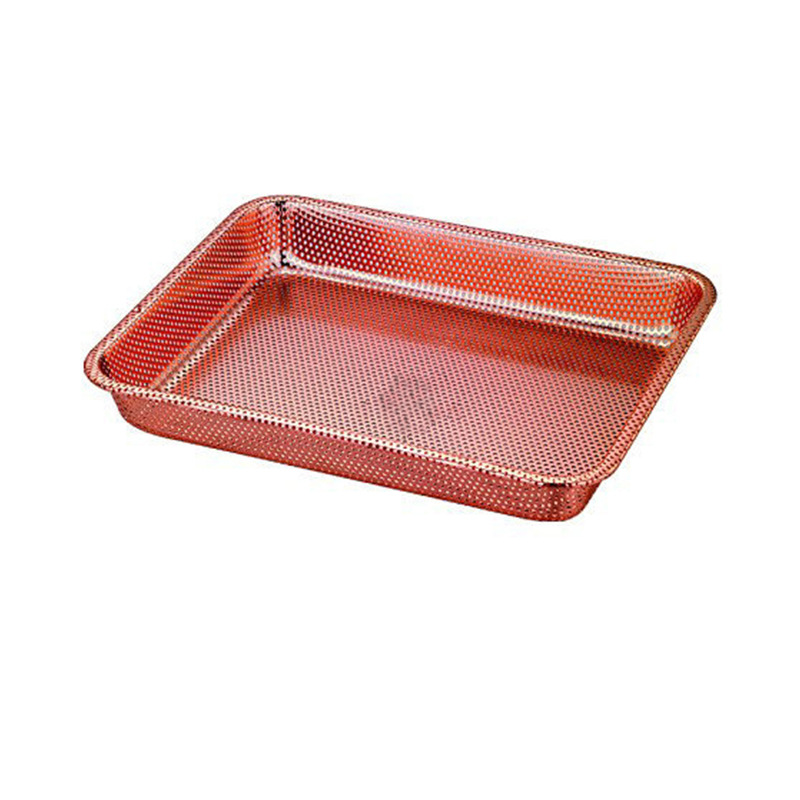 Stainless steel perforated plate, Japanese square plate, perforated plate, thickened draining basin, vegetable washing basin, rice washing plate, multi-purpose plate Item Picture