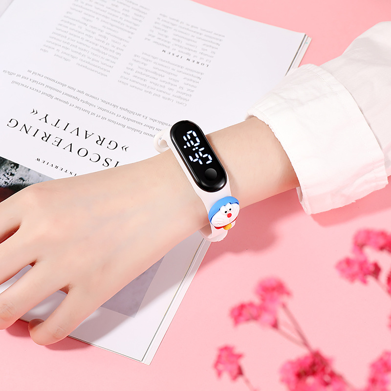 Cartoon watches, doll watches, touch screen electronic watches, cabinet replenishment volume, silicone touch screen watches, children's electronic watches Specification image