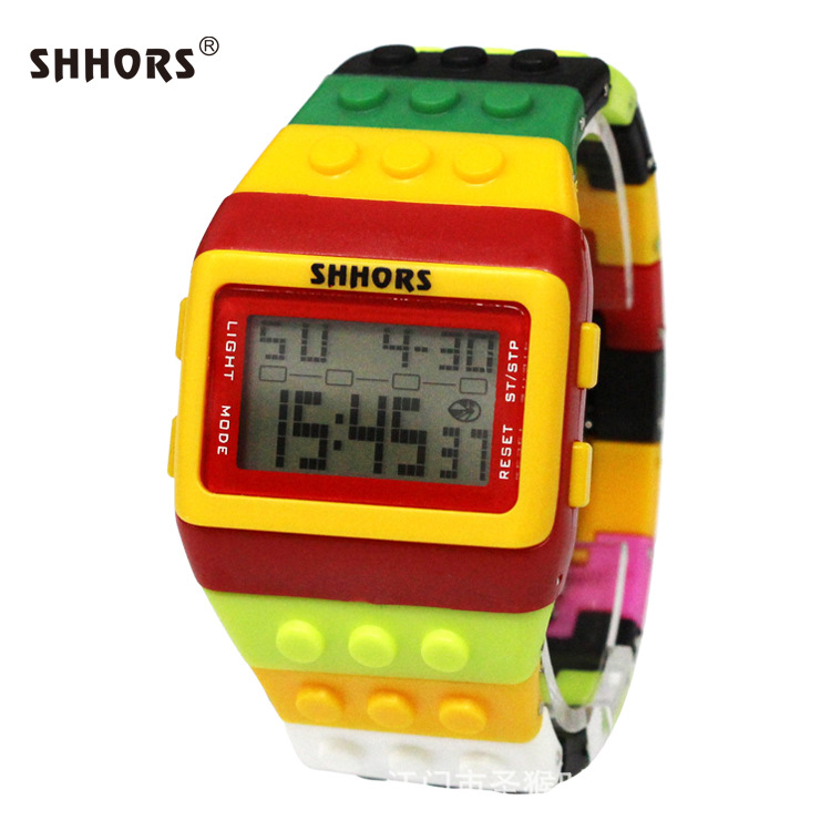 Holy Monkey SHHORS wholesale LCD color blocks electronic watches thumbnail