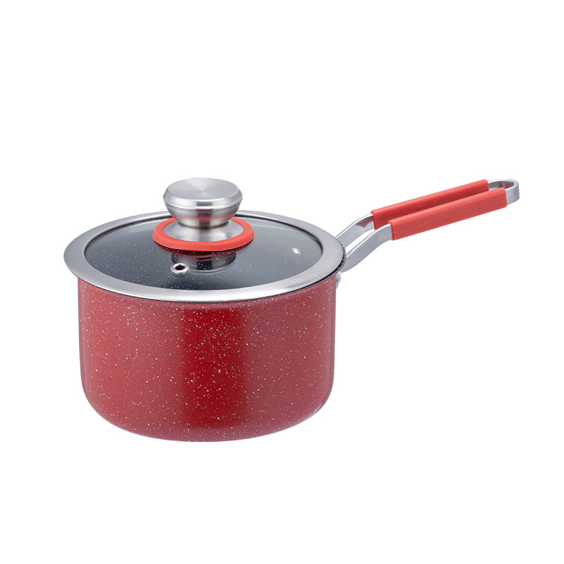 Korean-style tourmaline non-stick pot, small soup pot, household milk pot, baby food pot, induction cooker, universal small milk pot wholesale Item Picture