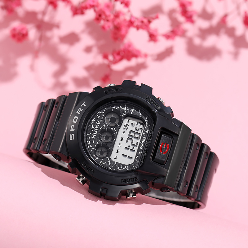 New Kaka Western European student sports electronic watch for boys and girls, children's fashionable LED luminous watch factory wholesale Specification image