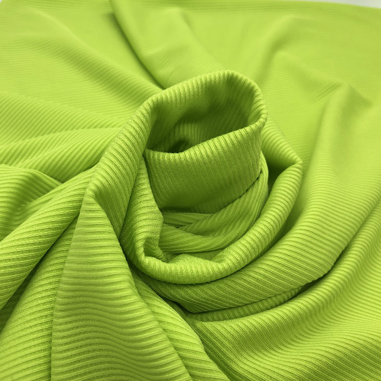 Factory direct sales with 2*2 fine ribbed high-elastic cuff base wide-leg pants fabric in stock