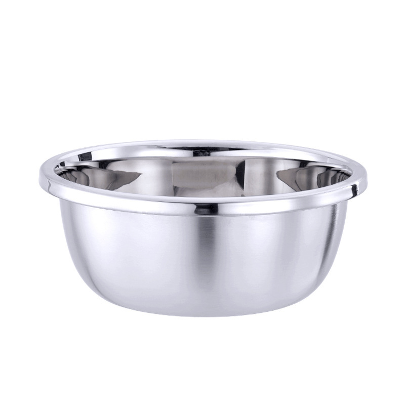 304 stainless steel seasoning VAT, multi-functional cooking basin, thickened and deepened non-magnetic seasoning basin, round reverse edge basin, gift stainless steel sleeve basin, soup basin, noodle basin, vegetable washing basin, lid basin, foreign trade stainless steel sleeve basin Application Scenario