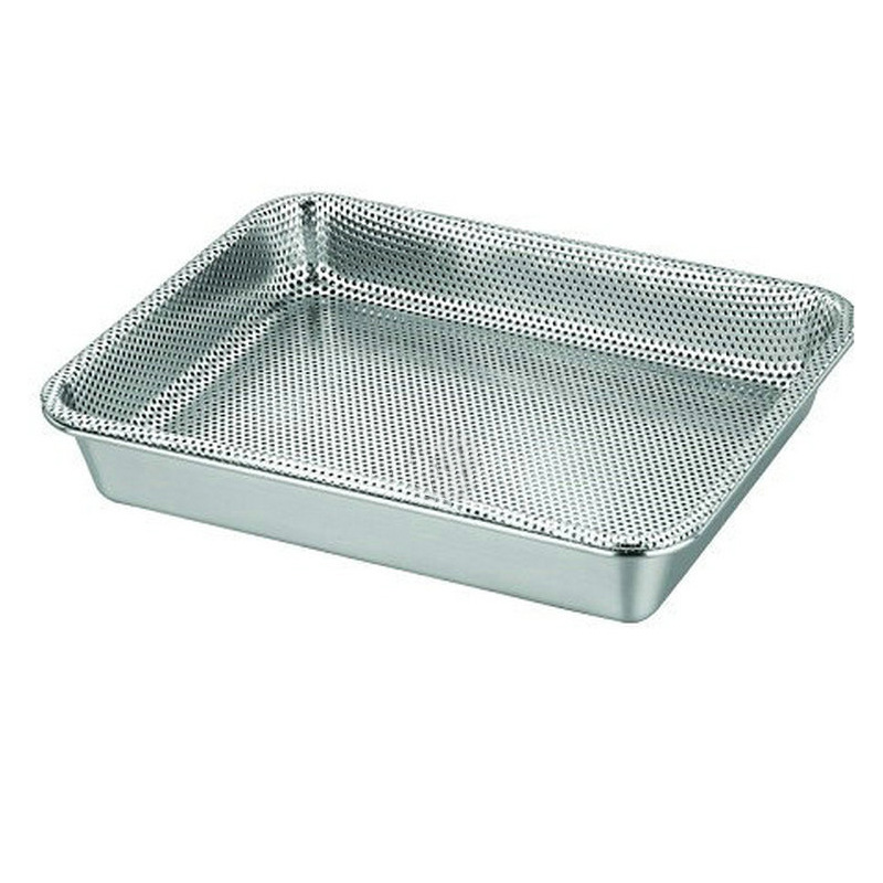 Stainless steel perforated plate, Japanese square plate, perforated plate, thickened draining basin, vegetable washing basin, rice washing plate, multi-purpose plate Application Scenario