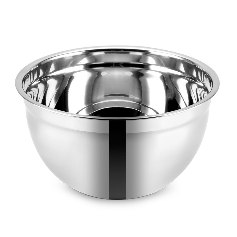 Silicone bottom egg-beating bowl five-piece set, stainless steel salad bowl, cooking bowl, thickened salad bowl, baking and mixing salad bowl Application Scenario