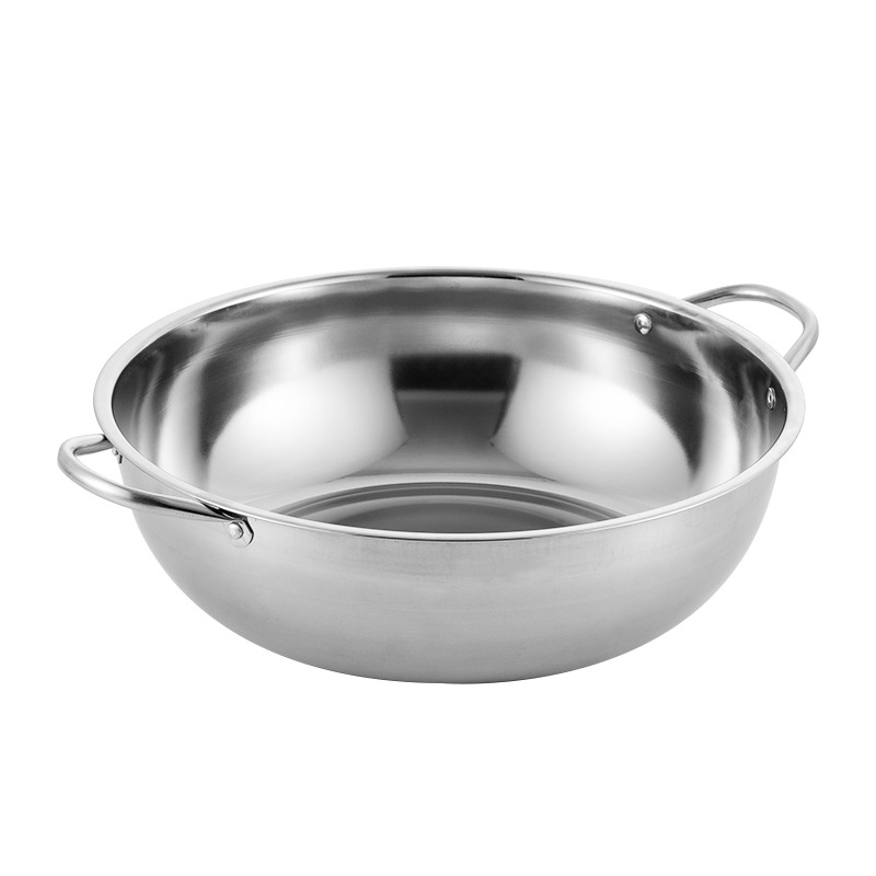 Non-magnetic stainless steel hot pot, European-style clear soup pot, household multi-functional cooking pot, commercial induction cooker soup pot wholesale Item Picture