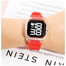 厂家专供新款电子手表方形LED外贸男女小方块电子表学生运动手表