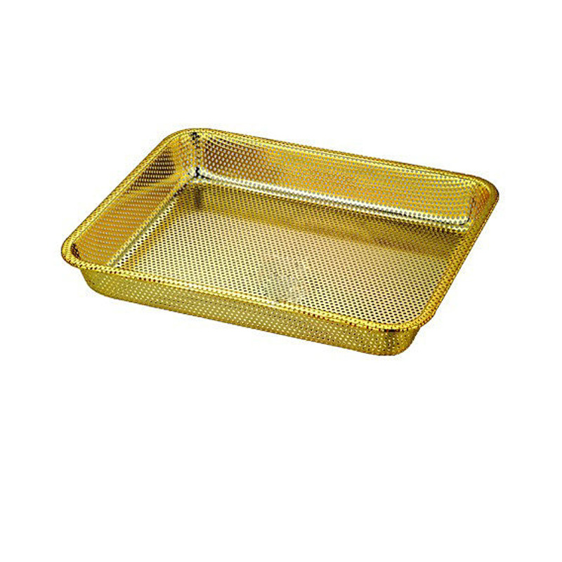 Stainless steel perforated plate, Japanese square plate, perforated plate, thickened draining basin, vegetable washing basin, rice washing plate, multi-purpose plate details Picture