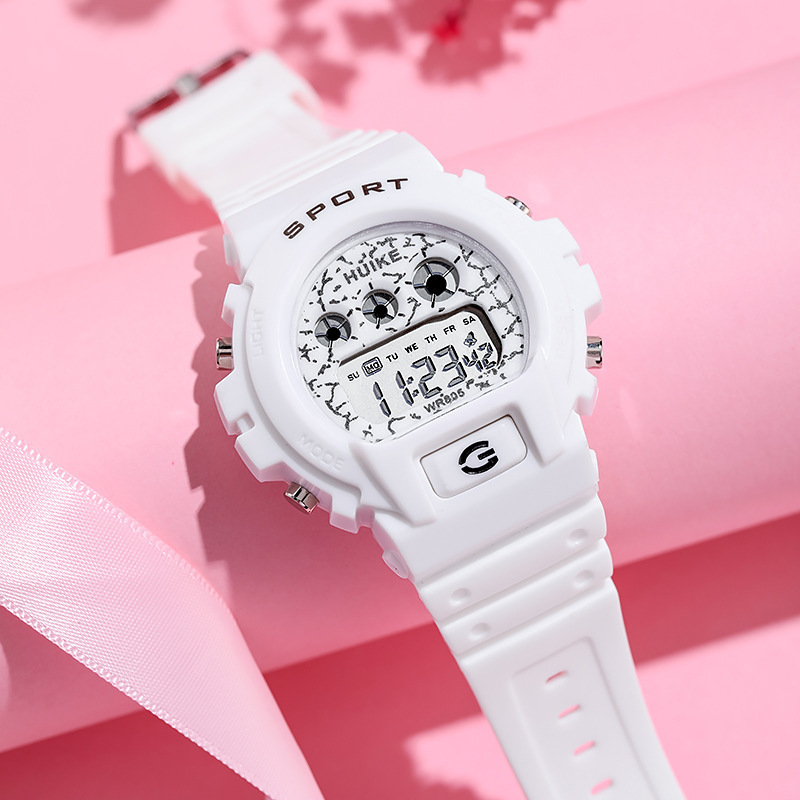 New Kaka Western European student sports electronic watch for boys and girls, children's fashionable LED luminous watch factory wholesale details Picture