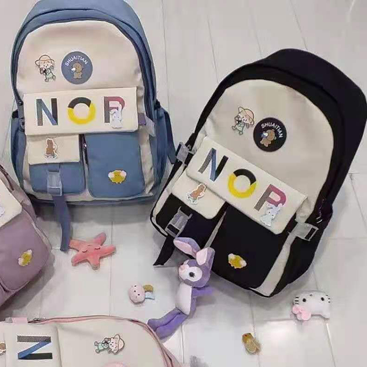 A tripod case bag NOP new school bag Korean junior high school students backpack backpack