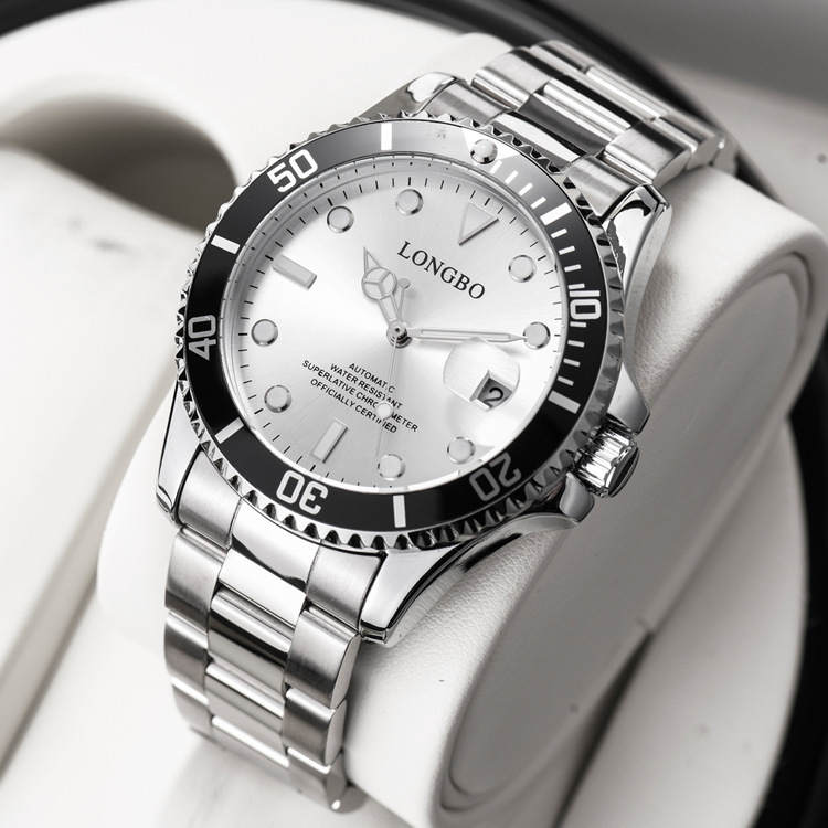 LONGBO Water Ghost series mechanical Watch for Men's Business Fully automatic movement waterproof mechanical men's wristwatch details Picture