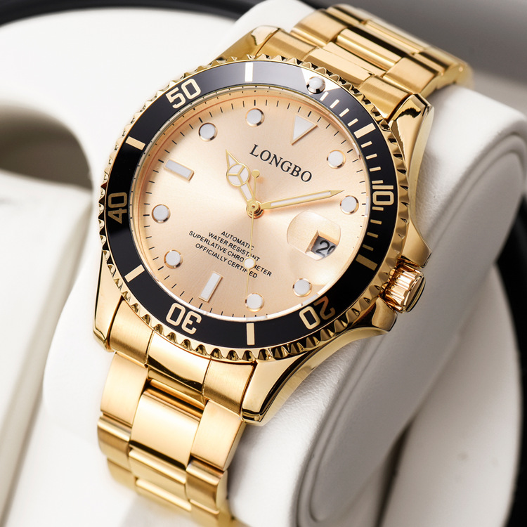 LONGBO Water Ghost series mechanical Watch for Men's Business Fully automatic movement waterproof mechanical men's wristwatch Item Picture
