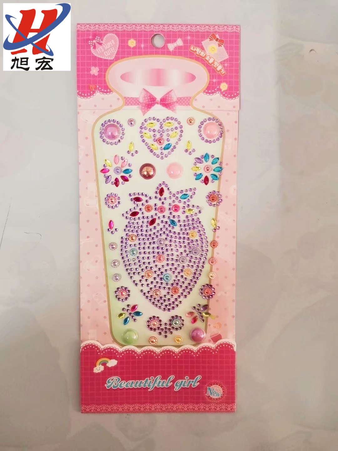 DIY acrylic diamond paste manufacturers direct wholesale acrylic stickers in the card fruit diamond sticker