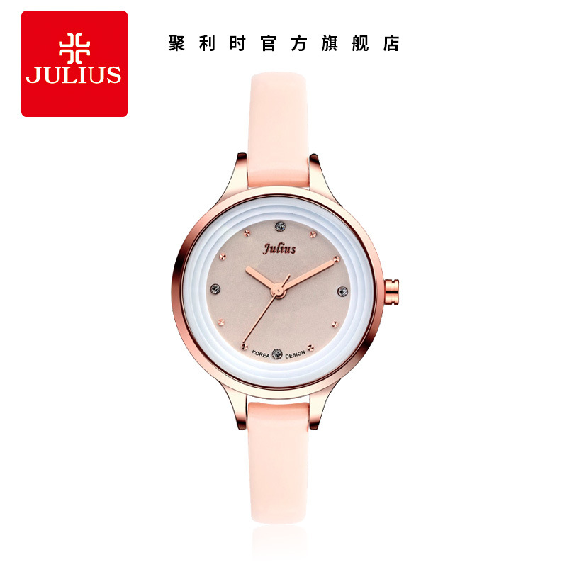 聚利时女表时尚罗马表盘防水女士手表皮带女表 JA-833图