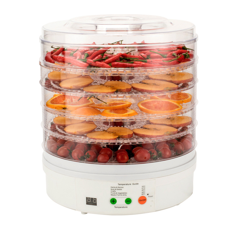 Intelligent timing 5-layer food dryer fruit dryer food dehydration air dryer drying dryer 110V