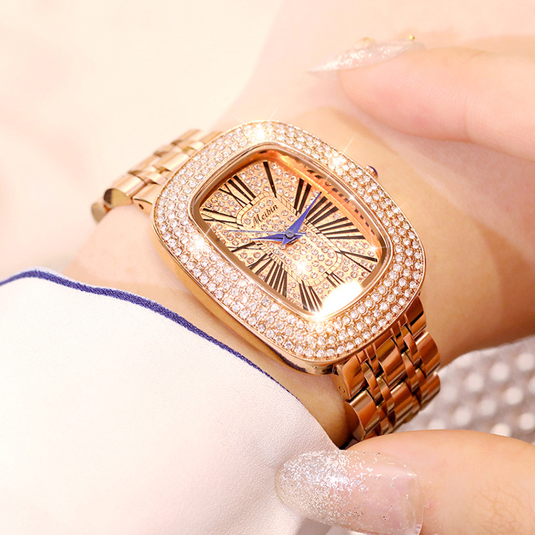 MEIBIN square fashion live-streaming bestseller Korean version student women's waterproof watch wholesale Item Picture