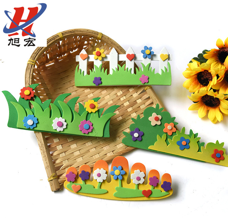 厂家直销教室幼儿园装饰迷你小栏杆 教室黑板报贴画组合系列