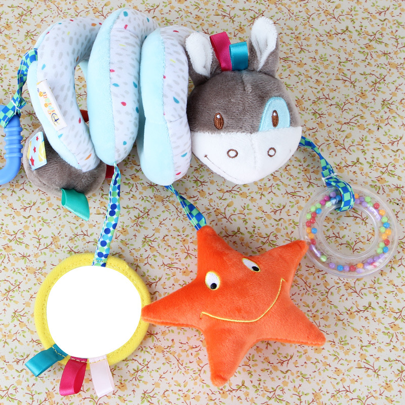 Wholesale of new 0-2 years old infant and toddler animal car hanging bed accessories with bell mirrors, elephant beds and plush toys Application Scenario