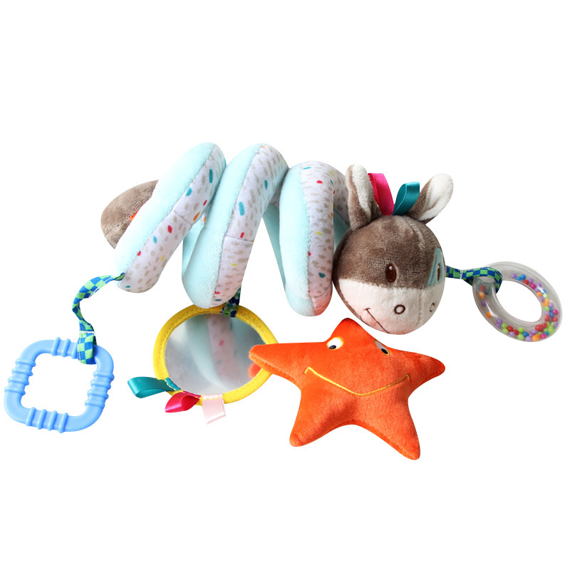 Wholesale of new 0-2 years old infant and toddler animal car hanging bed accessories with bell mirrors, elephant beds and plush toys Item Picture
