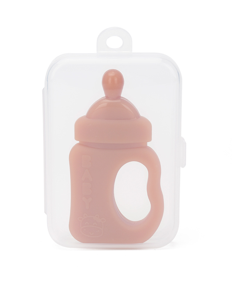 2020 New baby silicone teething gel, bottle teething gel, nano-silver teething stick, Bao Bao Bite Fun details Picture