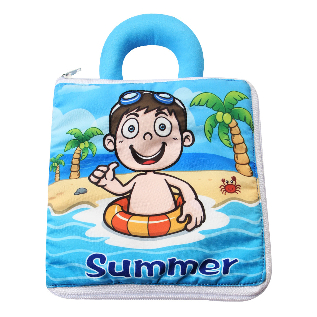 Infant and toddler early education cognitive cloth books, ocean cloth books, baby toys that can't be torn apart, wholesale in stock