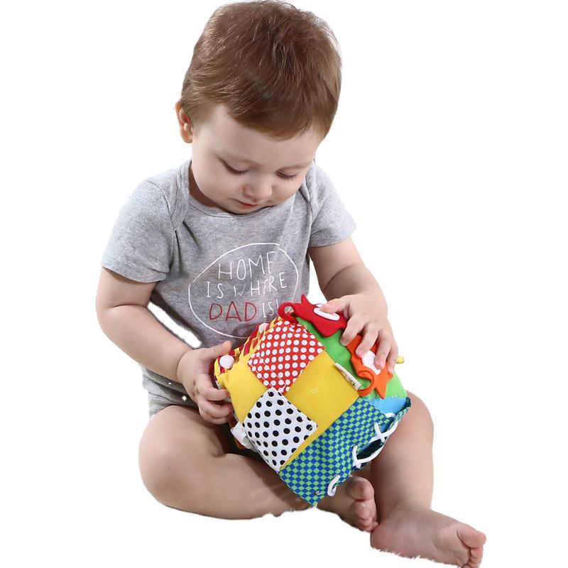 New children's intelligence development Rubik's Cube, baby fabric toys, dice, children's dressing learning, early education teaching AIDS wholesale Item Picture