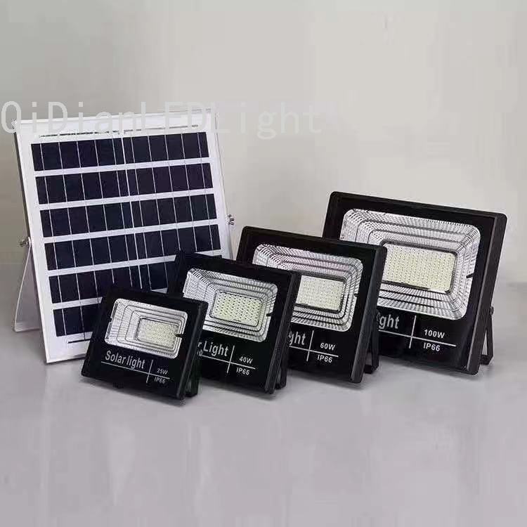 LED聚宝盆款太阳能投光灯 60W户外灯100瓦防水LED路灯