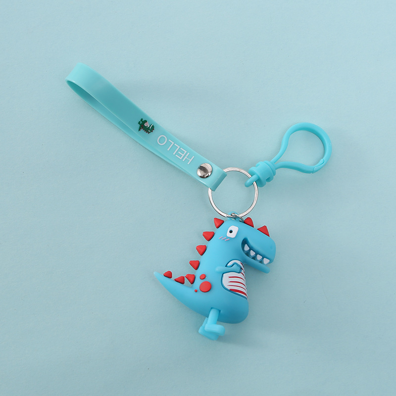 Cute little dinosaur keychains, personalized men's and women's schoolbag pendants, couple car keychains, creative and practical gifts Application Scenario