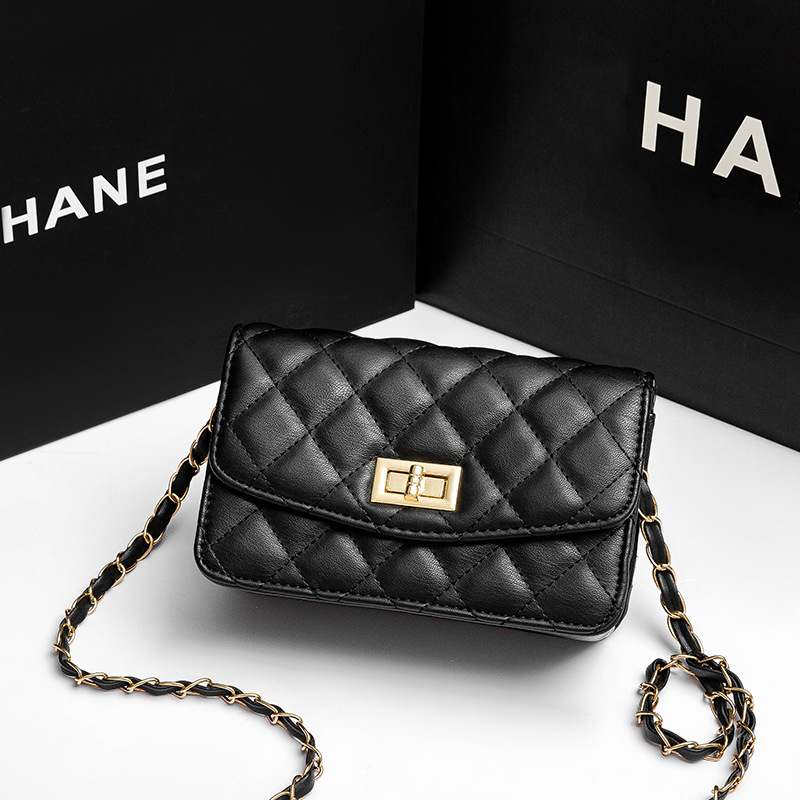 菱格链条包包女包夏季2021新款潮时尚百搭斜挎包高级感单肩小方包