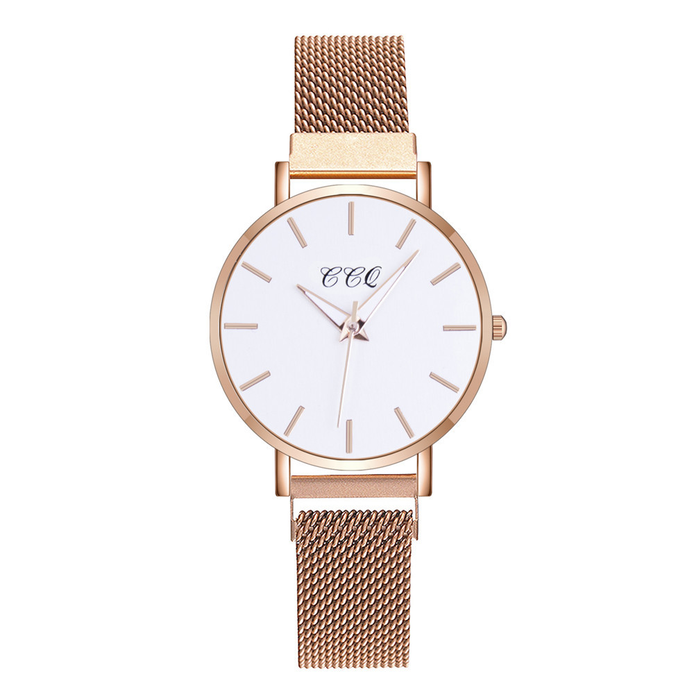 CCQ brand fashion Milan with Starry Sky magnetic clasp women's watch Casual three-hand versatile ladies' wristwatch presentation details Picture