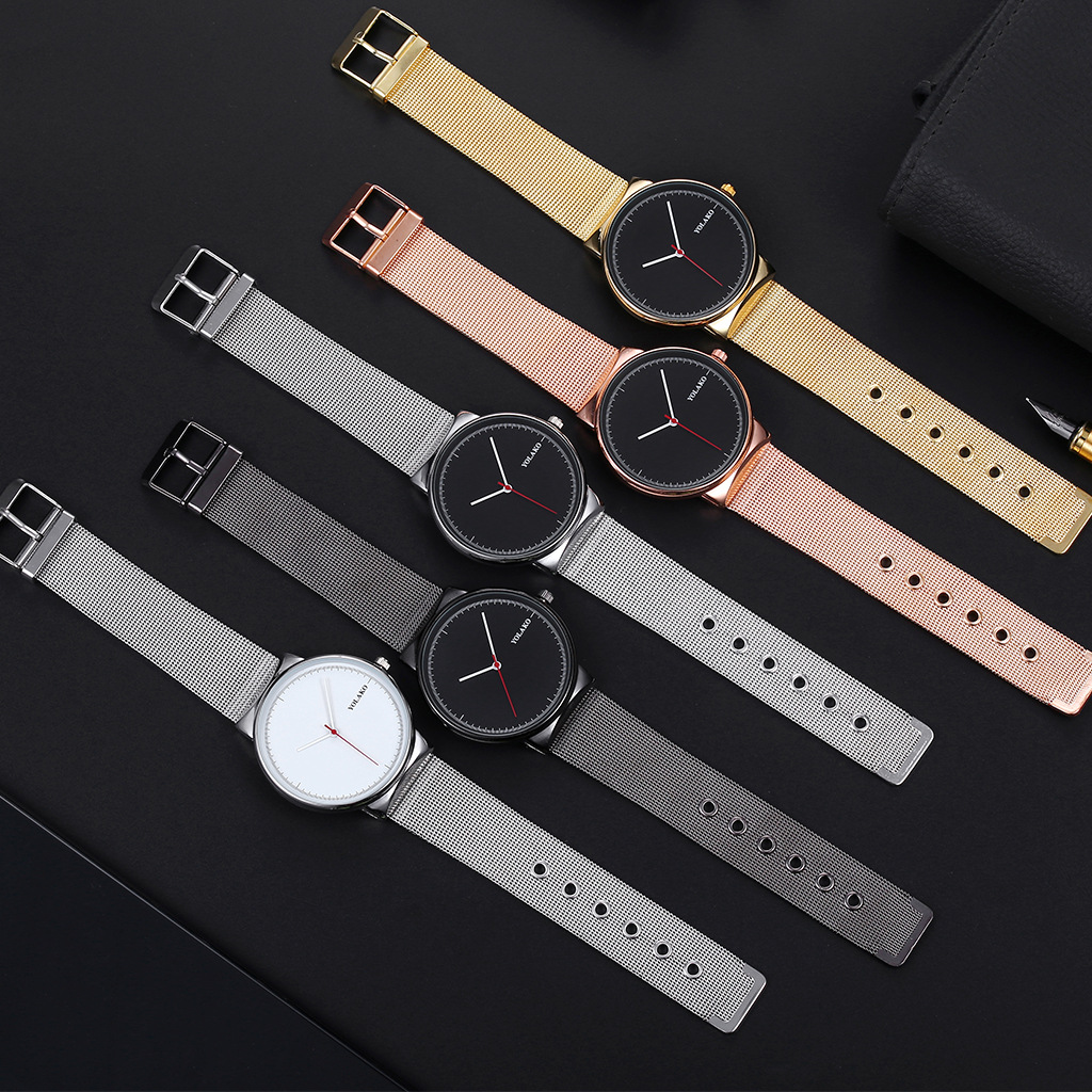Wholesale of fashionable three-hand alloy mesh belt scale watches YOLAKO men's watches, best-selling items on ebay AliExpress Item Picture