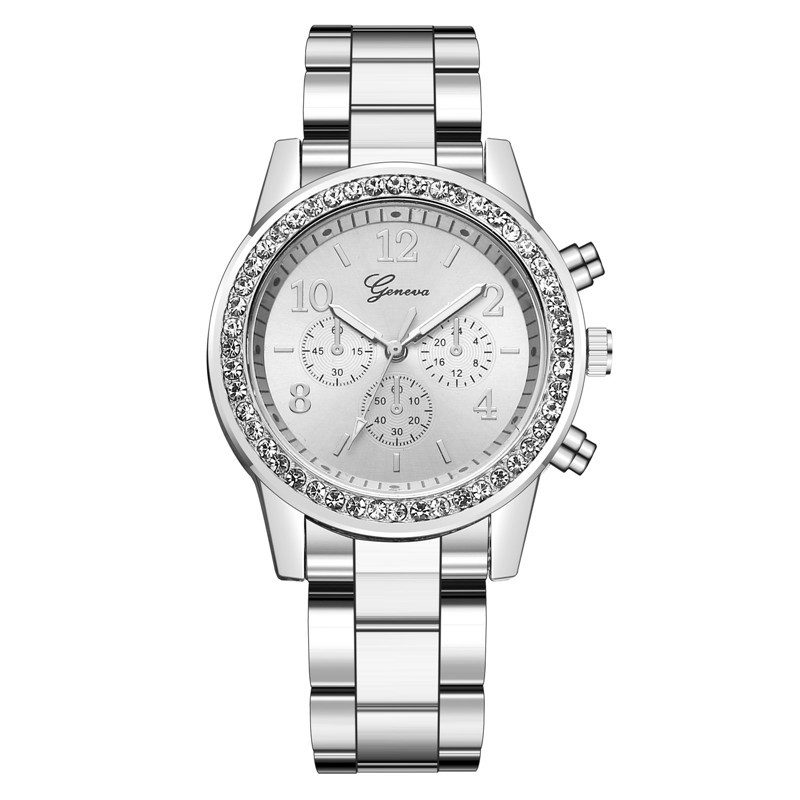 Hot-selling Geneva steel band watches, Geneva diamond-encrusted watches and Geneva alloy watches on Amazon Wish Application Scenario