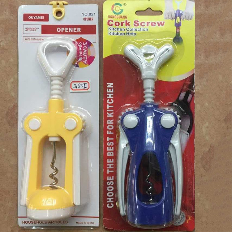 塑料红酒开瓶器 洋酒开瓶器 塑料开瓶器 不锈钢开瓶器 开瓶工具 酒吧用品 酒具 葡萄酒开瓶器 多功能开瓶器 酒店用品工具