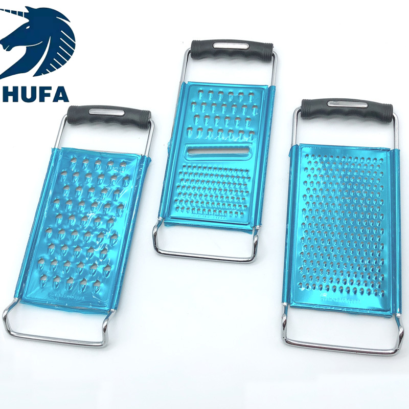 Multi-functional vegetable slicer, stainless steel grater, vegetable slicer, thickened grater, potato slicer and slicer, family-specific multi-functional fruit and vegetable grater, rectangular stainless steel grater plate, convenient and dedicated grater