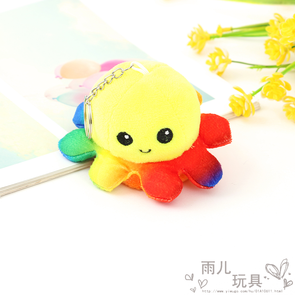 Flip octopus doll, flip octopus plush toy, double-sided flip doll, reversible octopus keychain pendant Specification image