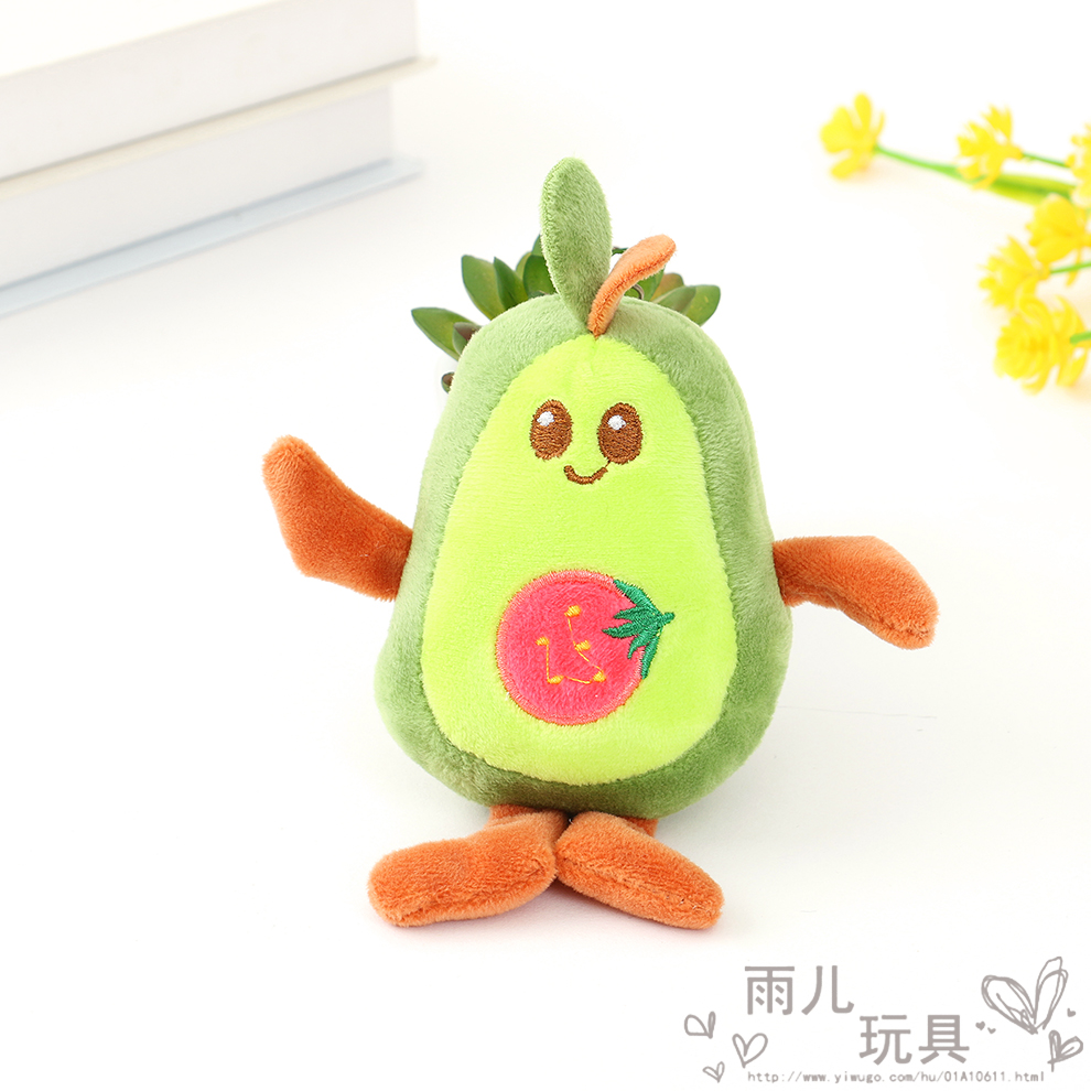 Versión coreana dulce aguacate coche llavero colgante ins cute peluche personalidad muñeca mochila mochila colgante mujer Item Picture