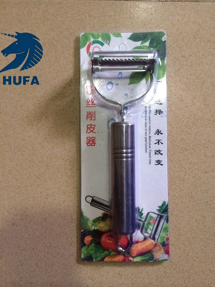 双头笑脸不锈钢苹果削皮器水果削皮刀土豆刨丝器厨房小工具家庭专用水果蔬菜去皮器不锈钢厨房小工具家用瓜刨水果削皮器蔬菜剥皮器
