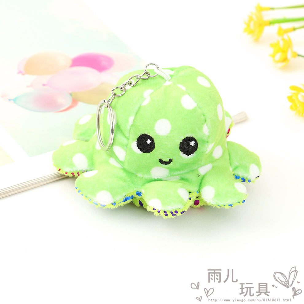 Korean version of ins octopus figurine, double-sided flipping octopus plush toy, flipping octopus plush doll can make you angry Item Picture