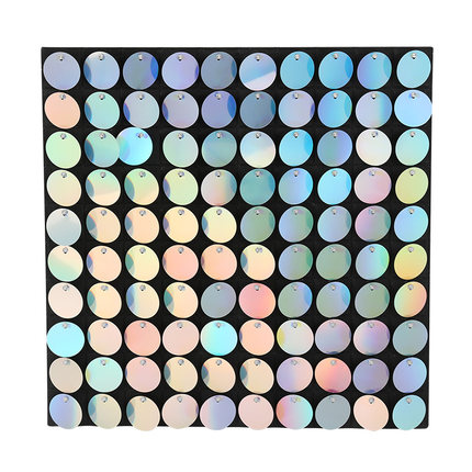 风动扣板亮片风动板防晒广告牌门头炫彩婚庆背景装饰舞台派对活动