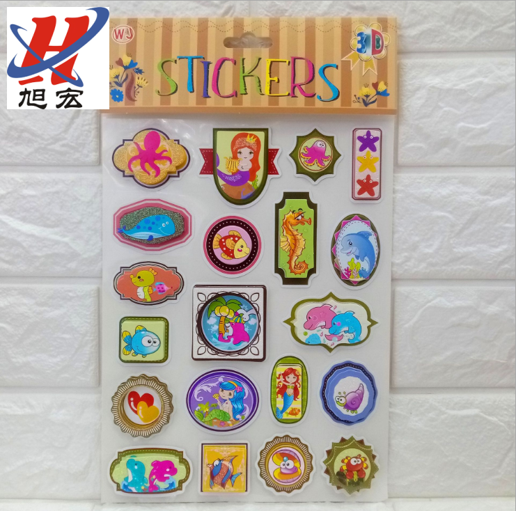 Gold powder layer stickers, children's cartoon flower and butterfly stickers, hand-made three-dimensional decorative stickers Application Scenario