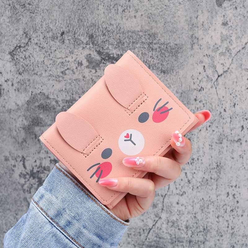 Factory direct sales 2021 Korean version of the new women's purse short creative fashion purse simple buckle purse