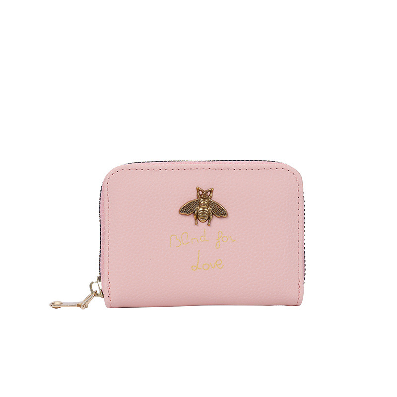 2020 nuevo pequeño órgano de abeja pequeña bolsa de tarjetas para mujer tarjeta de identificación bolsa de tarjetas set de tarjetas cero cartera todo en uno Item Picture