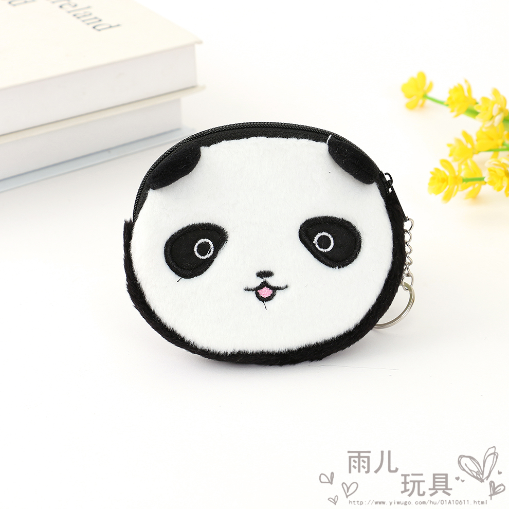 A Korean version of a cute cartoon girl's portable mini plush coin purse, a girl's earphone small bag Application Scenario