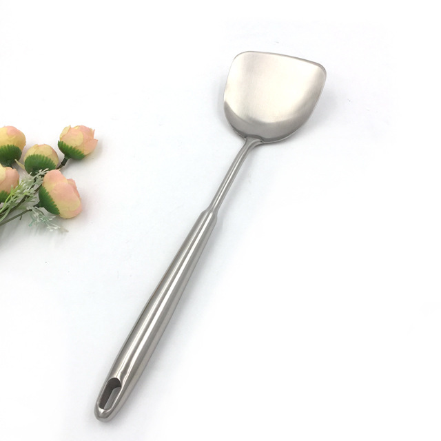 High-end stainless steel kitchenware set that can be hung, spatula, slotted spoon, pasta scorer and soup spoon set Specification image