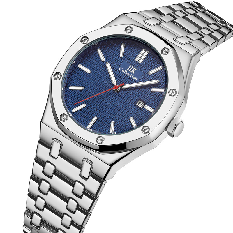 Best-selling Amazon watches, men's stainless steel quartz watches, business waterproof men's quartz watches, calendar quartz watches, quartz watches for men