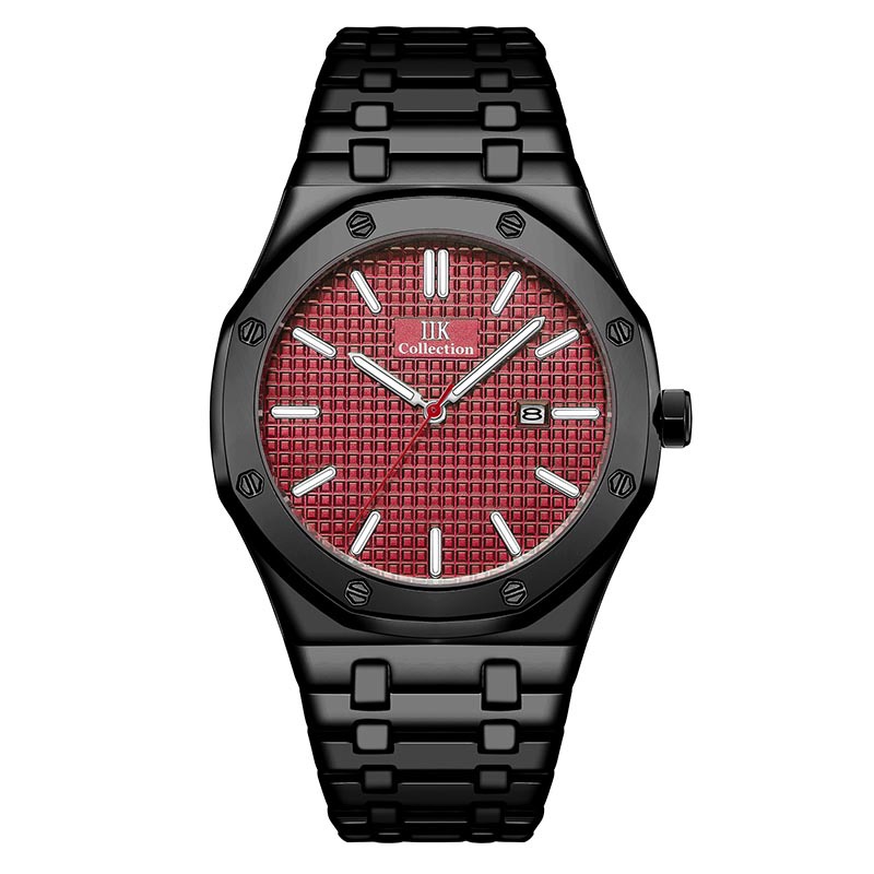 Best-selling Amazon watches, men's stainless steel quartz watches, business waterproof men's quartz watches, calendar quartz watches, quartz watches for men Item Picture