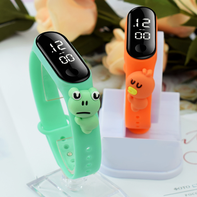Hot-selling in-stock Xiaomi 3 cute cartoon LED touch screen watch, waterproof primary and secondary school students and children's doll electronic watch Specification image