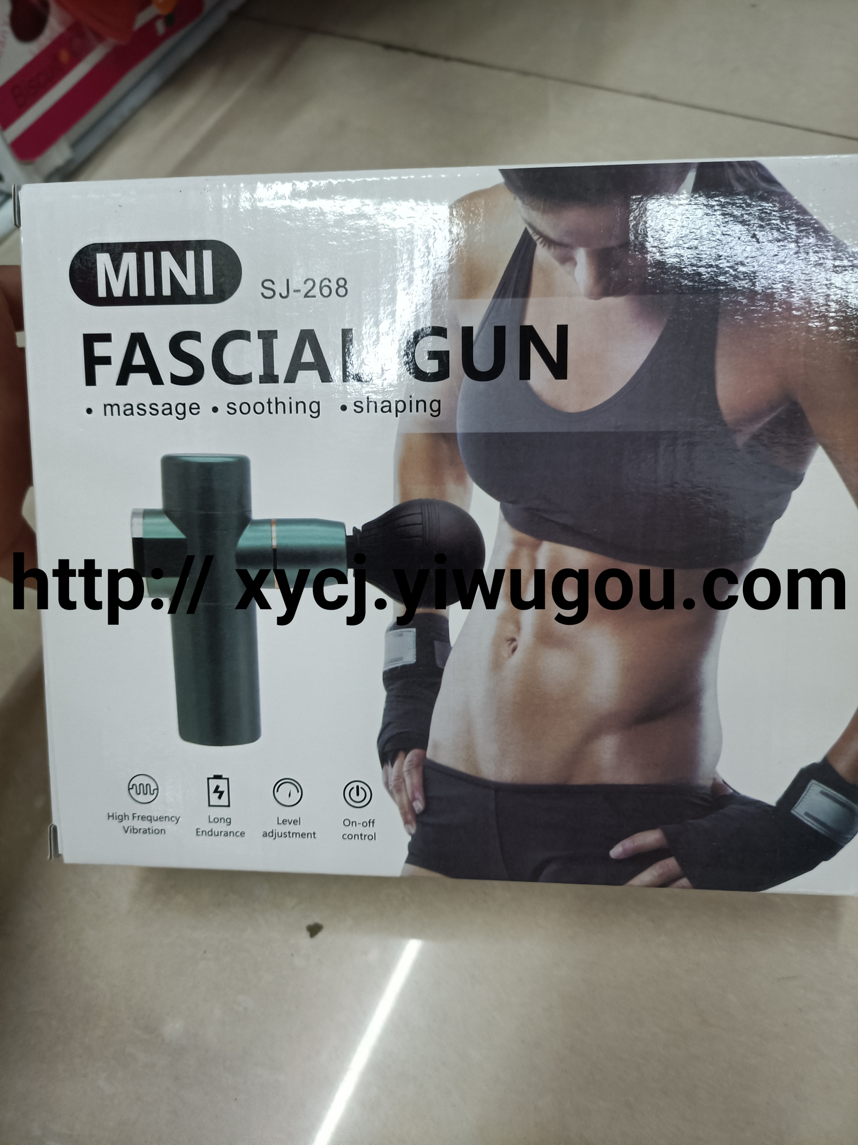 Factory direct sales mini pocket fascia gun, portable massage gun, USB charging, muscle relaxation electric massage instrument details Picture