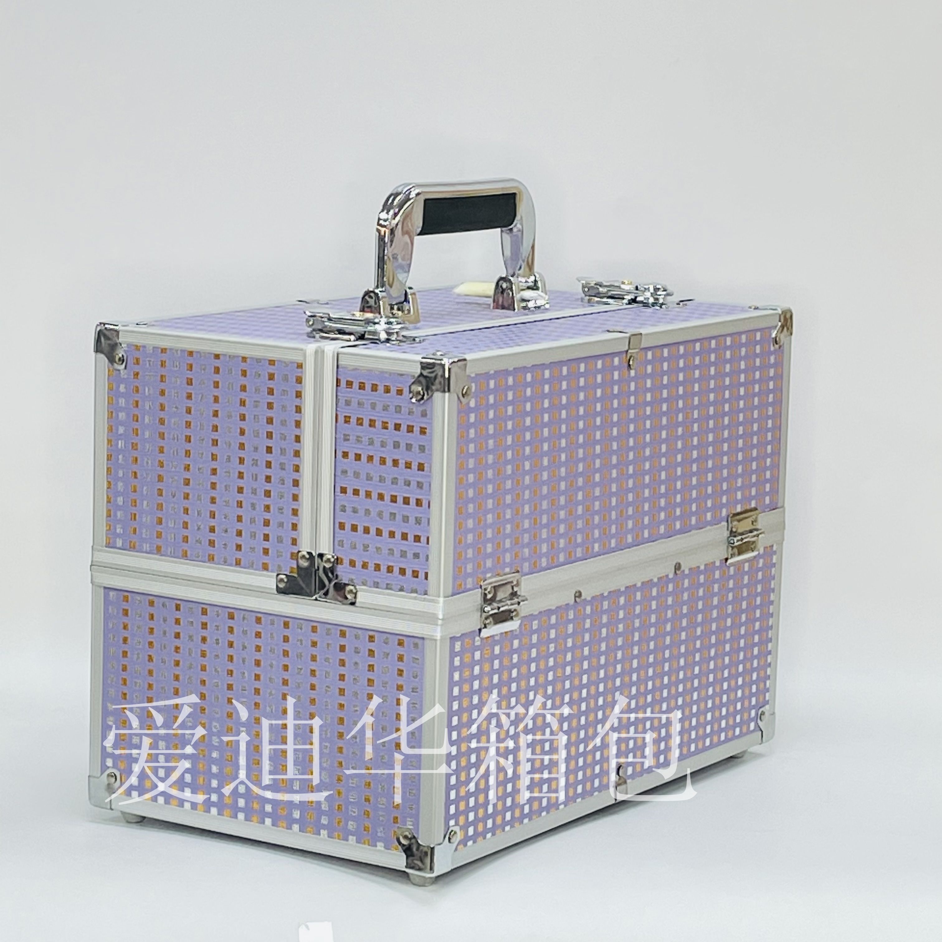 Aidihua Fashion's new multi-functional large-capacity storage tool for tattoos, manicures and beauty care, as well as a cosmetic aluminum case Item Picture