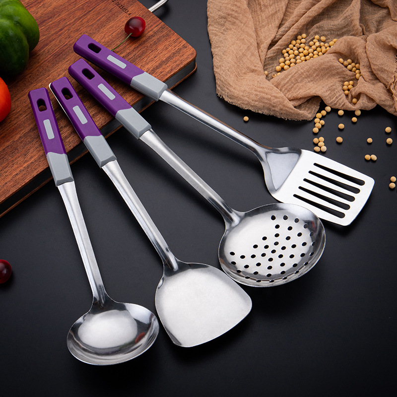 Stainless steel kitchenware set, home kitchen cooking spoons, spatulas, colander, kitchen tools, kitchenware set, kitchen tools, stainless steel spatulas, stainless steel colander, stainless steel soup spoons, kitchen set Specification image